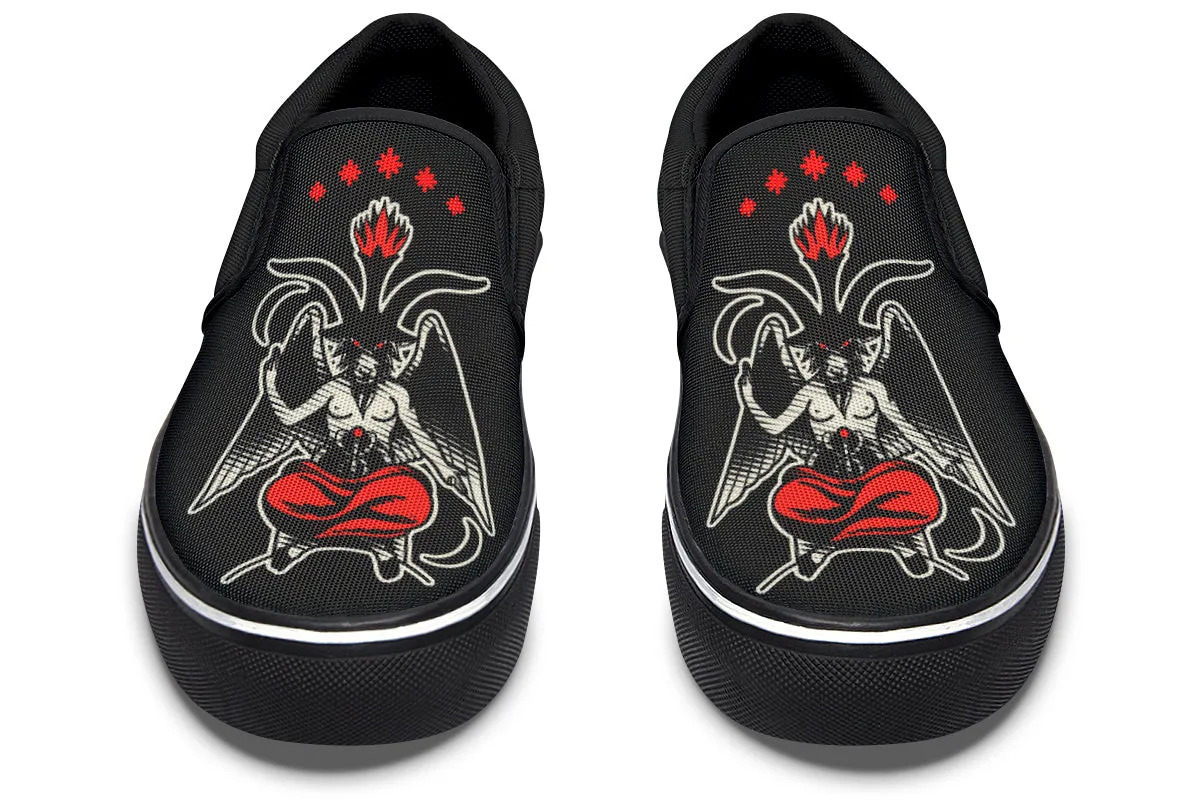 Baphomet Slip On Shoes