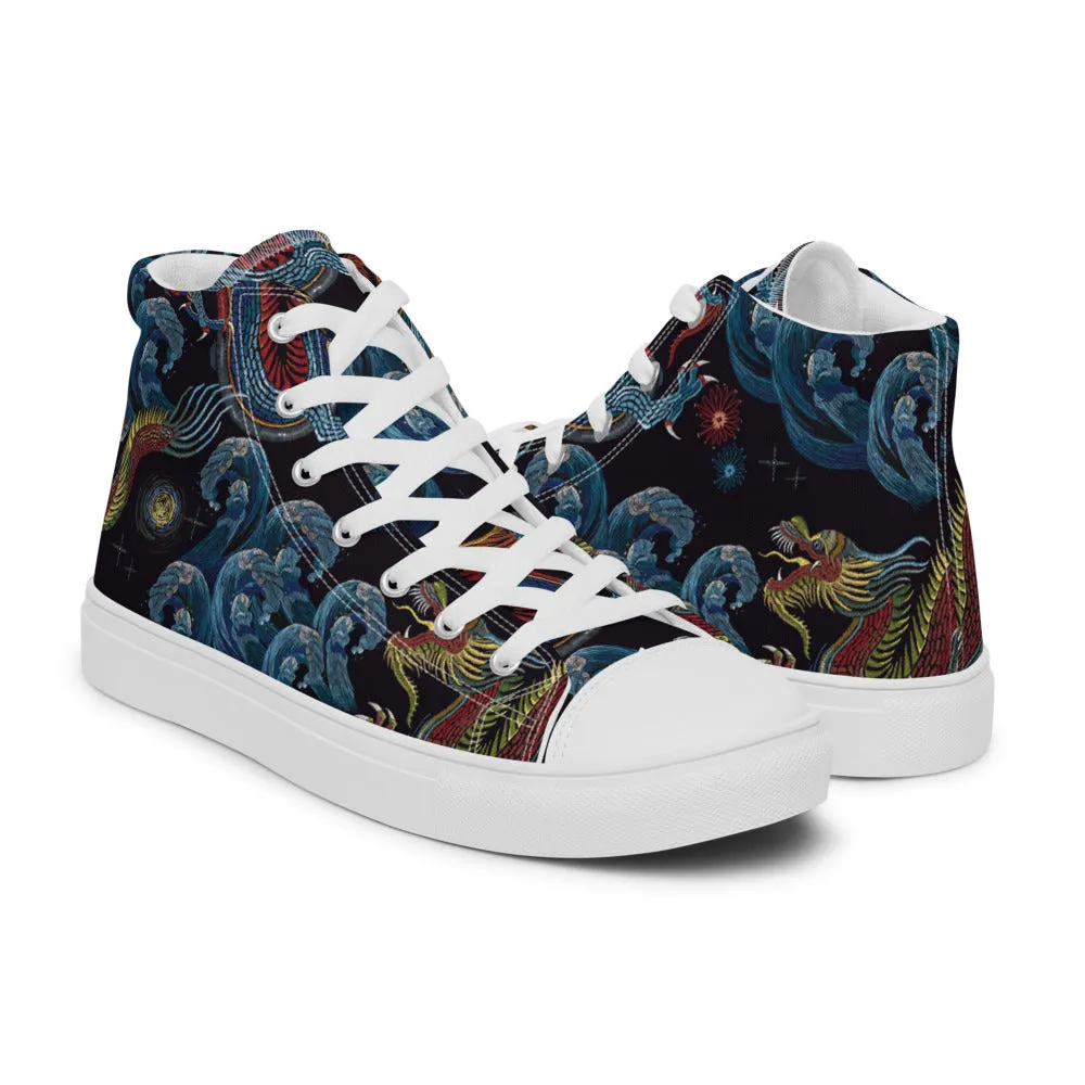 Blue Dragon High Top Shoes