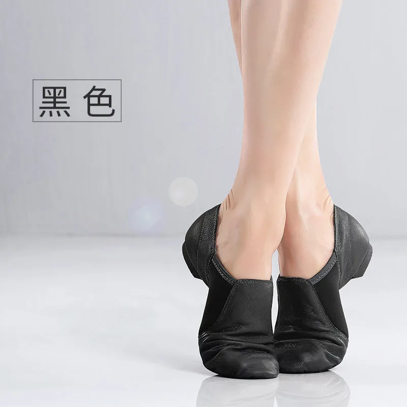 Leather Soft-bottomed Dance Shoes Women's