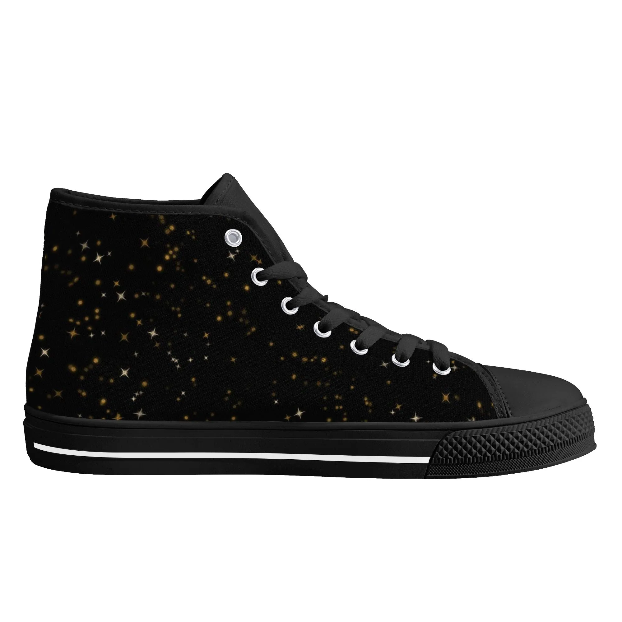 Lotus Moon Womens High Tops Sneakers Canvas Shoes