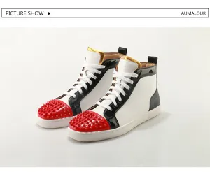 Men's Spike High top Casual Shoes Up To Size 12