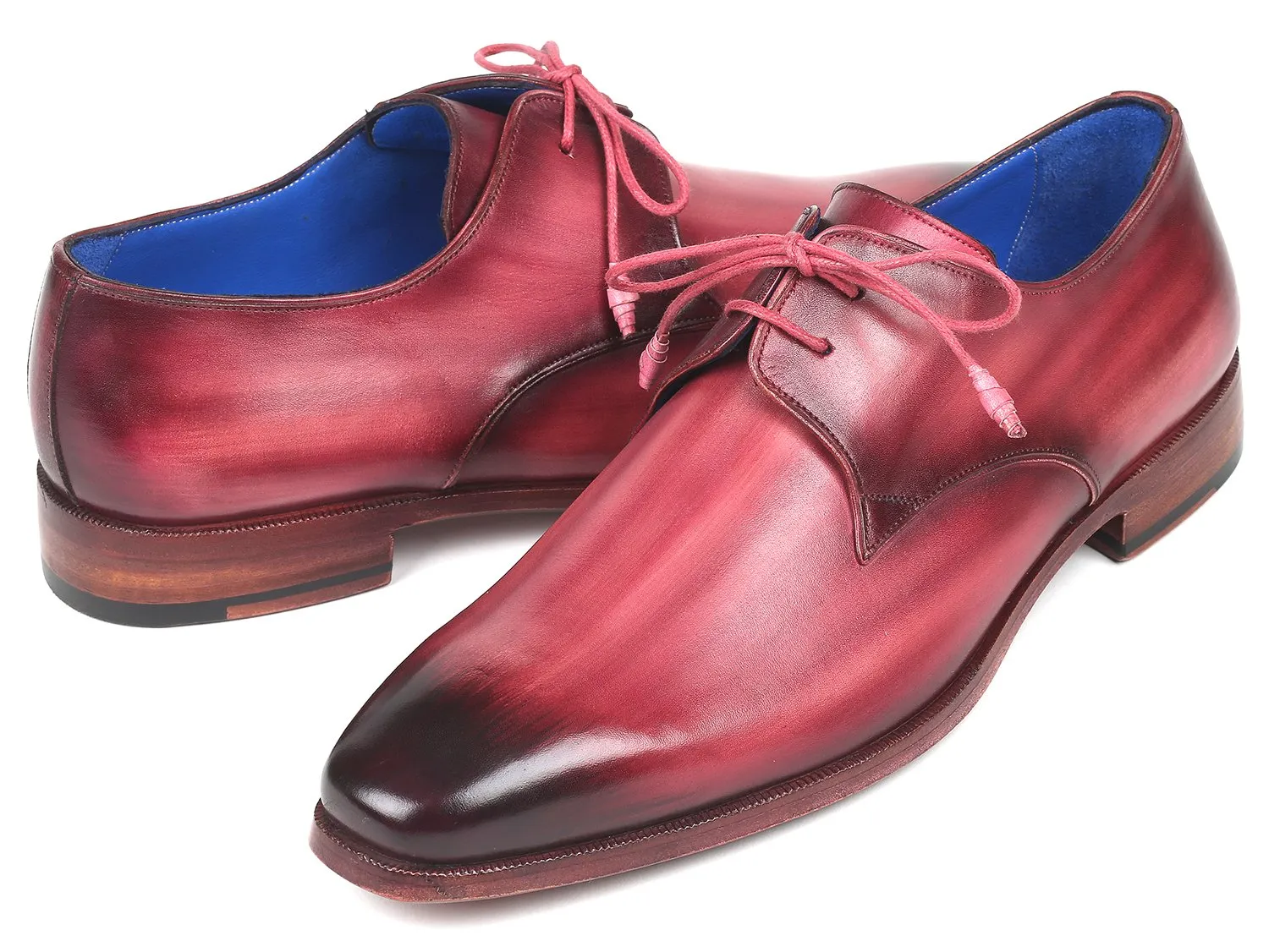 Paul Parkman Pink & Purple Hand-Painted Derby