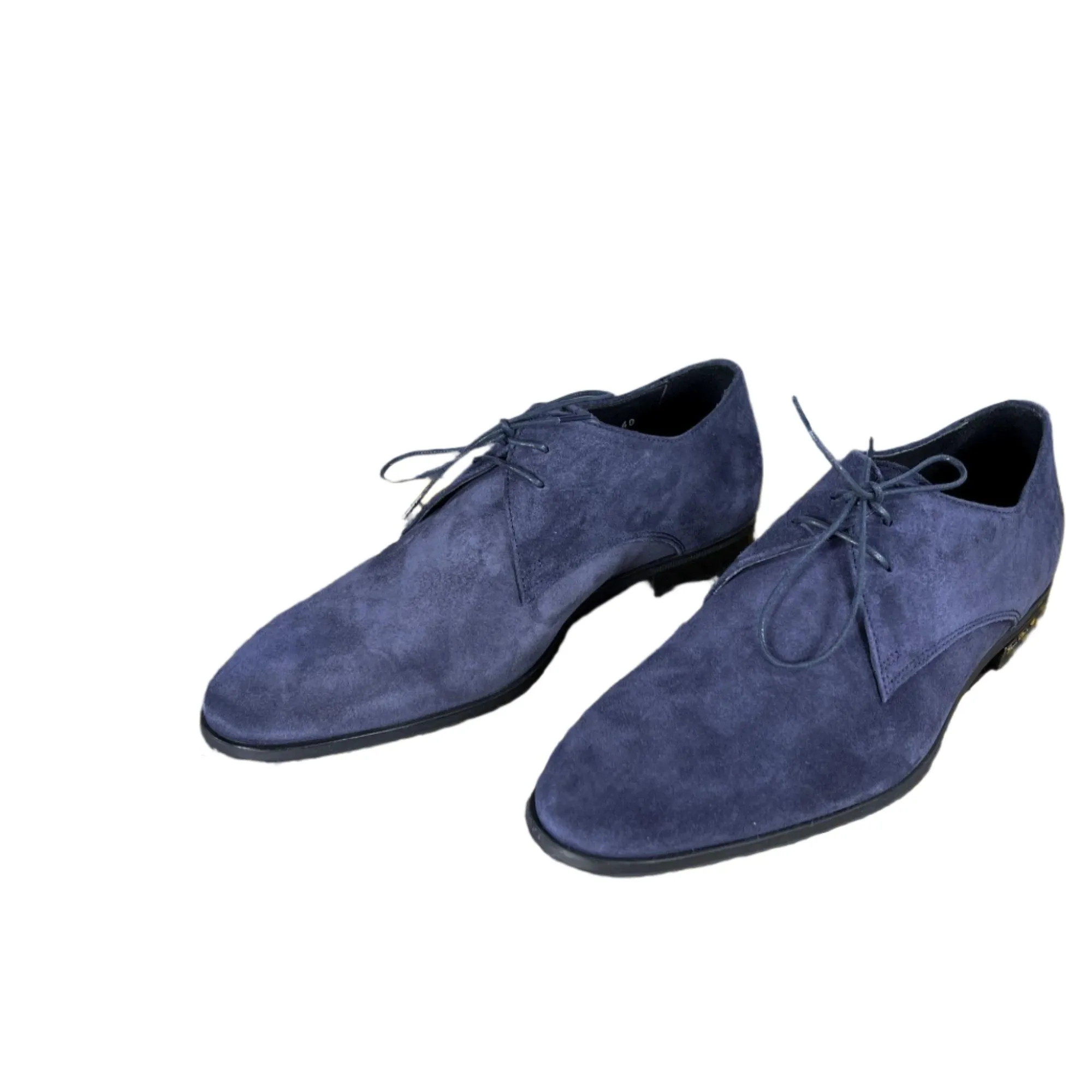 Paul Smith Mens Coney Dark Navy Suede Derby Shoes