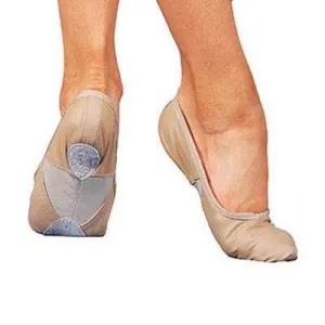 Sansha Silhouette Pink Leather Split Sole Ballet Shoez