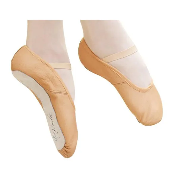 Tendu Pink Leather Full Sole Ballet Shoes
