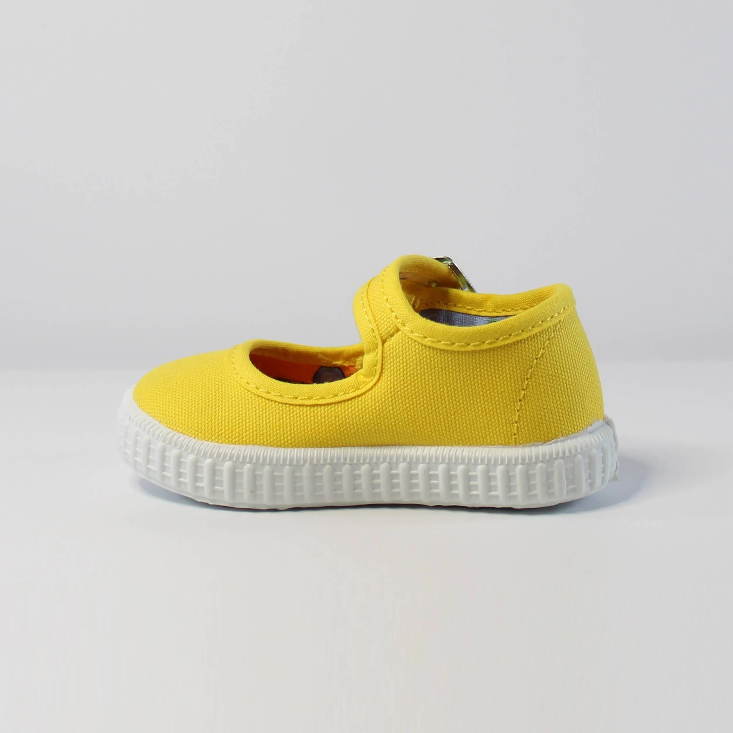 Yellow Canvas Mary Jane's